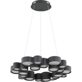 GLOBO DARLA 1-flg. 59 cm rund grau