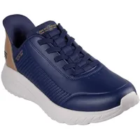 SKECHERS Herren Freihändige Slip-Ins Bobs Squad Chaos Heel Preferred Sneaker, Marineblau 41 EU