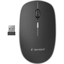 Gembird MUSW-4B-01 - Maus - optisch - 4 Tasten - kabellos - 2.4 GHz - kabelloser