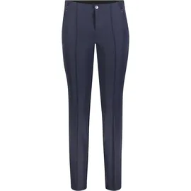 MAC Damen-Hose Slim Fit Anna Zip New in Dunkelblau-D38 / L28