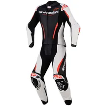 Alpinestars Stella GP-R7 Lederkombi - Schwarz/Weiß/Neon-Rot / 38