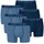 Puma Boxershort 6er Pack Figurbetont Blau XL