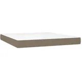 vidaXL Taschenfederkernmatratze Stoff 180 x 200 cm taupe