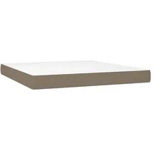vidaXL Taschenfederkernmatratze Stoff 180 x 200 cm taupe
