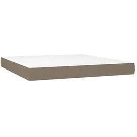vidaXL Taschenfederkernmatratze Stoff 180 x 200 cm taupe