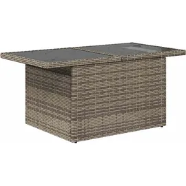 vidaXL Gartensofa-Set 7-tlg. grau Polyrattan
