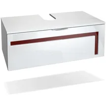 Vladon Aloha V2 3-tlg. Weiß matt/Weiß glänzend