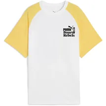 Puma Mid90s Graphic T-Shirt II Jungen 02 white/sunny yellow 164
