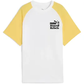 Puma Mid90s Graphic T-Shirt II Jungen 02 white/sunny yellow 164
