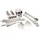 Boland Kostüm Satz Totenkopf und Knochen 12-teilig 23 cm Halloween Deko Set Party, Knochen bis zu 23 cm groß für realistische Optik grau