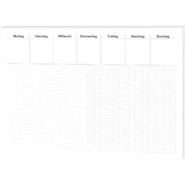 RNK RNK-Verlag Schreibtischunterlage Office - liniert & kariert weiß Papier 48,0 x 33,0 cm, 30 Blatt