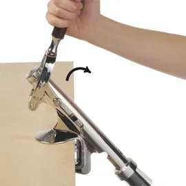 ich-zapfe Weinflaschenentkorker für Tischbefestigung - verchromt