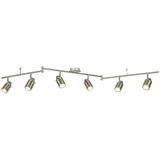 Licht-Erlebnisse Deckenstrahler 6-flg. silber matt Metall