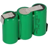 Akkuman 3er Reihe Akku Sub-C 3600mAh 3,6V NiMH mit Lötfahne