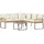 vidaXL Garten-Lounge-Set 2-tlg. beige