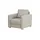 bobb Relaxsessel Lisa de Luxe Mikrofaser 85 x 90 x 93 cm Grau