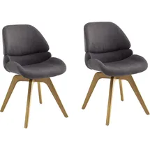 MCA Furniture Esszimmerstuhl »Henderson«, (Set), 2 St., 180° drehbar mit Nivellierung, mit Feinflor Absetzung, bis 120 kg
