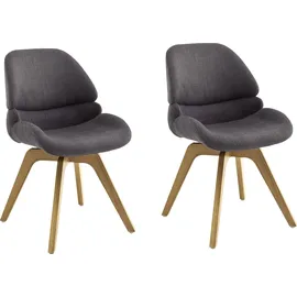 MCA Furniture Esszimmerstuhl »Henderson«, (Set), 2 St., 180° drehbar mit Nivellierung, mit Feinflor Absetzung, bis 120 kg
