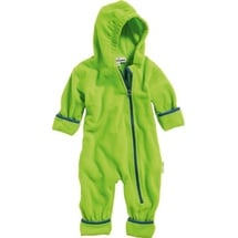 Playshoes Fleece-Overall farblich abgesetzt Grün | Gr.: 92