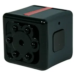 Starlyf Security Cam Mini Überwachungskamera, Außenbereich, Innenbereich, Sport Cam, Body Cam, Mini Cam, schwarz