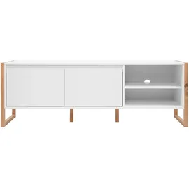 CaliCosy Finori TV-Board Denver 160x55x40 cm Weiß MDF