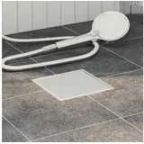 vidaXL Duschabfluss 20 x 20 cm Silber