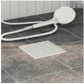 vidaXL Duschabfluss 20 x 20 cm Silber