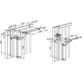 Locinox Türschließer Lion für Türen bis zu 75 kg Aluminium Silberfärbig