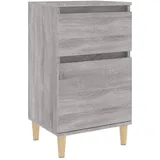 vidaXL Nachtschrank Grau Sonoma 40 x 35 x 70 cm Grau
