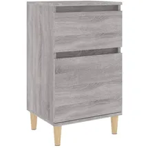 vidaXL Nachtschrank Grau Sonoma 40 x 35 x 70 cm Grau