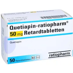 QUETIAPIN-ratiopharm 50 mg Retardtabletten 50 St