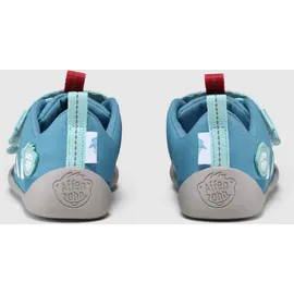 Affenzahn Barfußschuh Lucky Hai Hellblau / Rot 28