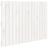 vidaXL Wand-Kopfteil Weiß 95,5x3x60 cm Massivholz Kiefer
