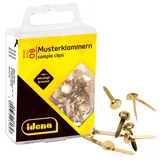 IDENA 334031 - Musterklammern, 80 Stück, vermessingt