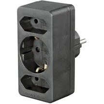 Hama Mehrfachsteckdose 3-fach Schwarz 1 St.