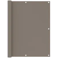 vidaXL Balkon-Sichtschutz Taupe 120x600 cm Oxford-Gewebe