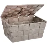 Wenko Badkorb Adria mit Deckel Taupe