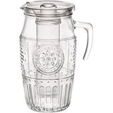 Bormioli Rocco van Well Wasserkrug »Romantic«, mit Eiseinsatz und Plastikdeckel, 1.8 Liter, Glas, transparent, 1 Stück