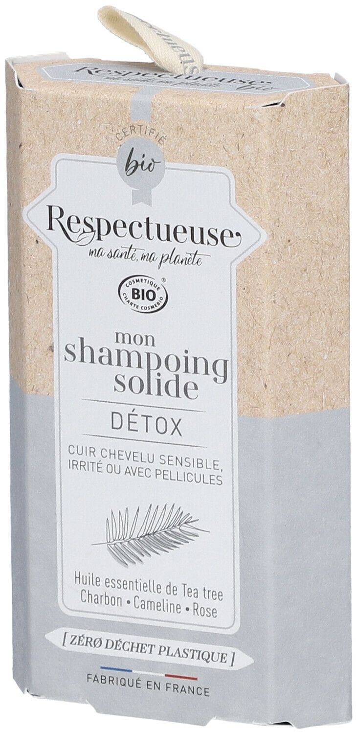 Respectueuse Mon Shampoing Solide DETOX Bio 75 g shampooing