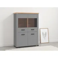 Home Affaire Vitrine »Valencia«, 2 Türen mit 4mm-Sicherheitsglas, Breite