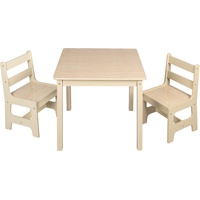 Kindertisch mit 2 Kinderstühle Kindersitzgruppe Tischset Kindermöbel 0002ETZY