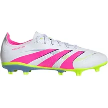 adidas Predator League FG/MG Fußballschuhe - cloud white/lucid pink/lucid lemon 42 2/3