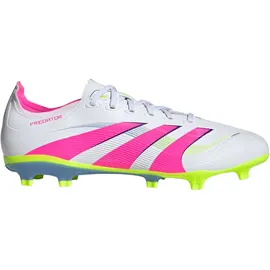 adidas Predator League FG/MG Fußballschuhe - cloud white/lucid pink/lucid lemon 42 2/3