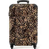 NoBoringSuitcases.com NoBoringSuitcases.com® Handgepäck Hartschalenkoffer mit TSA Schloss, Trolley, Reisekoffer, Carry on, Rollkoffer, Klein oder Mittelgroß Braun