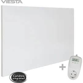 Viesta Infrarot Wandheizung mit Thermostat [inkl. TH10 thermostat] – Infrarotheizung Wandmontage Heizkörper – Carbon Crystal Infrarotheizung