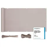 salcar Balkonverkleidung 120 x 500 cm Taupe Polyester