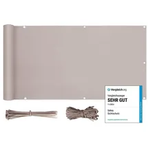 salcar Balkonverkleidung 120 x 500 cm Taupe Polyester