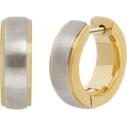 Paar Creolen TITANIA "Ohrringe", silber (silbergoldfarben), Ohrringe, Damen, Titan