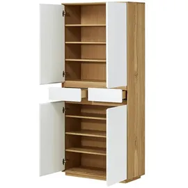 Möbel Kraft Mehrzweckschrank 86 x 193 x 37 cm Weiß