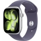 Apple Watch Series 11 GPS 46mm Aluminium silber mit Sportarmband M/L nebelviolett